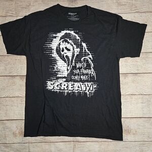Scream Ghost Face Whats Your Favorite Scary Movie? Graphic Tee Shirt